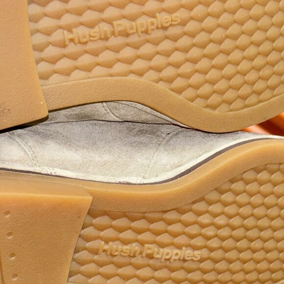 Hush Puppies Sz 6.5 Cyra Catelyn Suede Leather Chukka Ankle Boot Laced Up Casual - Picture 9 of 12